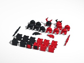 lego set de armadura 3d impresión 3d print model - Mito3D