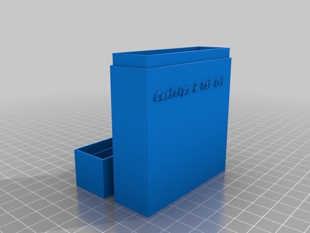 özelleştirilmiş kart durumda 1 levele cantrips ofis 3D print model - Mito3D