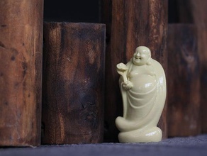 laughing buddha sculture polymaker polysher polysmooth 3d print model - Mito3D