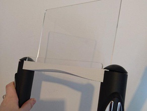 cross trainer tablet stand ipad lasercut 3d print model - Mito3D