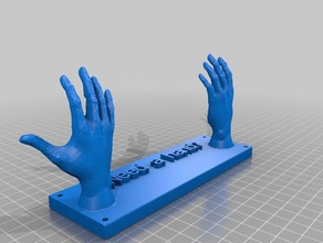 my customized helping hands coat rack steel reinforced decor 3d print model - Mito3D