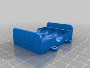 my customized parametric battery holder aaa aa electronics 3d print model - Mito3D