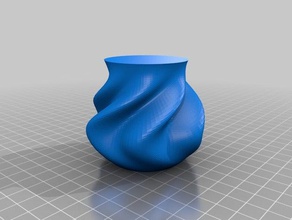 il mio personalizzato ondeggianti organico vaso contenitori 3d print model - Mito3D