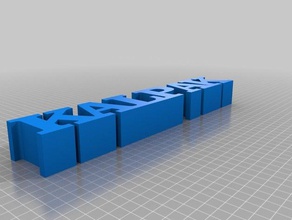 mon personnalisés variable mot sculpture-ag sculptures 3d print model - Mito3D