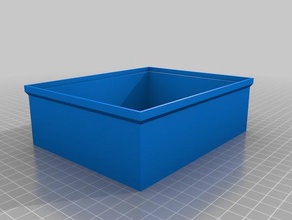 caja convex cuadrada peque&ntildea outil de les titulaires boîtes personnalisé 3d print model - Mito3D