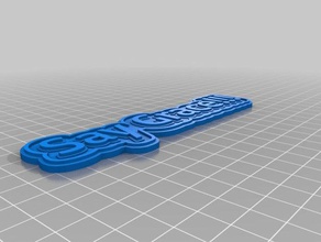 say grace keychains customized 3d print model - Mito3D
