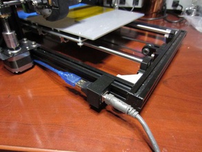 hictop prusa i3 front usb bracket 3d printer accessories 3d print model - Mito3D