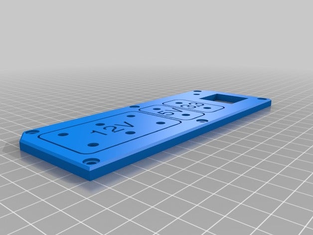 painel frontal atx de laboratório poder eletrônica complemento fonte alimentação tampa 3D print model - Mito3D