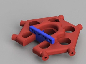 e3d araba mount rostock'ta max v2 yazıcı parçalar e3dv6 hotend v6 etkileyici plaka sıcak uç bağlama yükseltme 3d print model - Mito3D