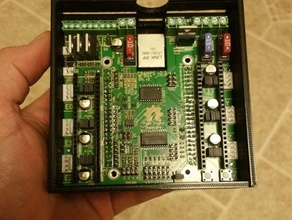 beaglebone preto cólicas cabo de caso eletrônica caixa preta a máquina do cnc mpcnc add-on 3d print model - Mito3D