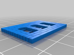 3 pencere binalar yapılar özelleştirilmiş 3d print model - Mito3D