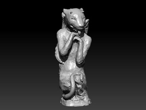 gargoyle clay sculpture sculptures animal architecture art decoration sculptastic 3d print model - Mito3D