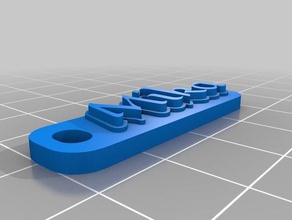 benim adım tag mika Anahtarlık özelleştirilmiş 3d print model - Mito3D