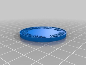 il mio personalizzati moneta chip2 le monete badge 3d print model - Mito3D