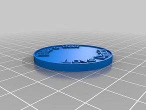 meu personalizada moeda chip moedas emblemas 3d print model - Mito3D