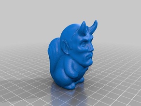 luciferrel Skulpturen die Kalibrierung albern Eichhörnchen 3d print model - Mito3D