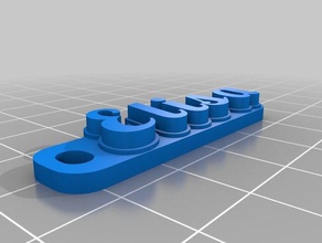meine angepasste elisa Schlüsselbund Schlüsselanhänger 3d print model - Mito3D