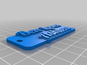 ben loves ashlea keychains customized 3d print model - Mito3D