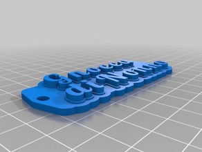mi personalizados gnocca di nonno llavero llaveros 3d print model - Mito3D