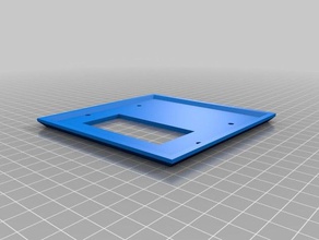 2 gang blankdecor wall plate customizer Haushalt angepasst 3d print model - Mito3D