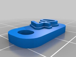 Schlüsselanhänger 31 angepasst 3d print model - Mito3D