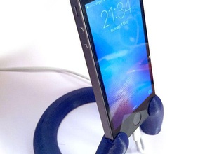 paramétrico de suporte do telefone móveis iphone stand openscad smartphone 3d print model - Mito3D