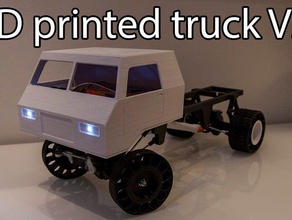 printed truck v2 cab rc vehicles car diy hobbyking radio control controlled scale model toy toys 3d print model - Mito3D