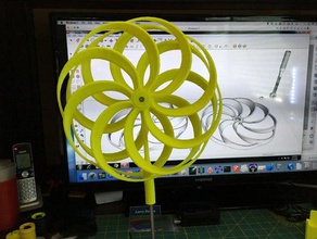 pinwheel bearings outdoor garden optical illusion wheel toy 3d print model - Mito3D