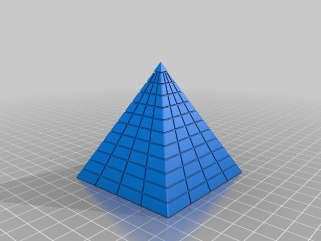 pyramide porte-clés 3D print model - Mito3D