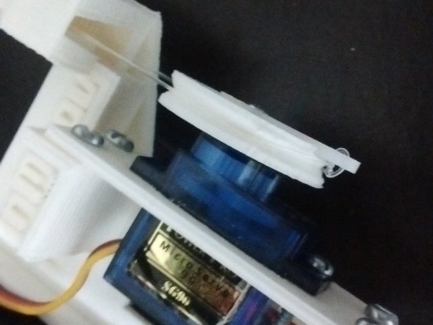 sg90 servo adaptör kasnak inmoov parmak starter küçük Robotik 3D print model - Mito3D