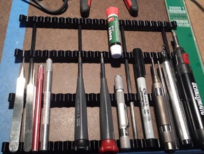 coisa bandeja organização exacto titular faca mão ferramenta de suporte caneta lápis porta-lápis a ferramentas bandejas 3d print model - Mito3D