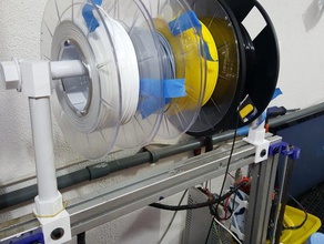 filamento de cola universal carretel porta 3d la impresión 20x20 30x30 60x30 aluminio base fialemento tubo 3d print model - Mito3D