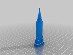 el edificio del empire state makered fija proyecto otros makeprintable 3d print model - Mito3D