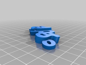 sadiye Schlüsselanhänger angepasst 3d print model - Mito3D