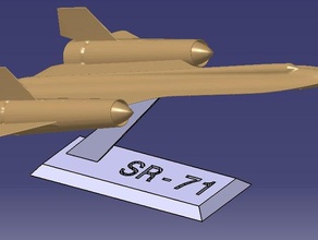 sr-71 stand veículos 3d print model - Mito3D
