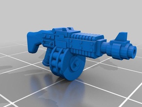 ripper silahı sahne 28 mm 40k silah minyatür model ogre ogryn tüfek 3d print model - Mito3D
