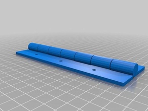 my customized parametric piano hinge v2 parts 3d print model - Mito3D