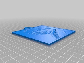 hauber lithopane 2d sanat özelleştirilmiş 3d print model - Mito3D