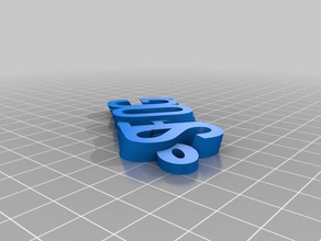 strong text name keyring keyfob keychains customized 3d print model - Mito3D