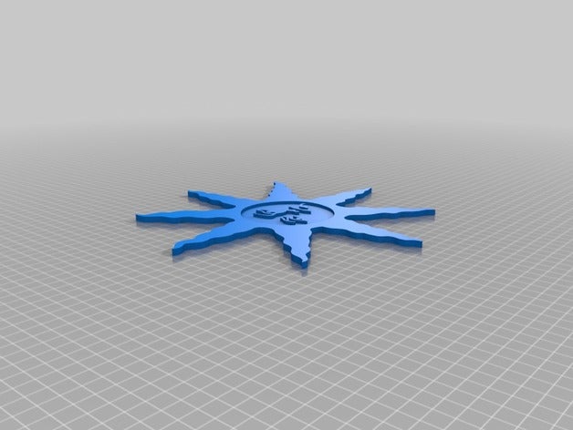 soleil solaire des signes logos 3D print model - Mito3D