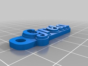 greta chaveiros personalizado 3d print model - Mito3D