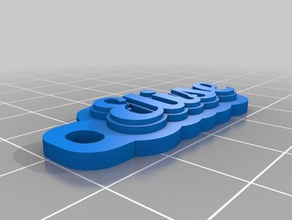 elise Schlüsselanhänger angepasst 3d print model - Mito3D