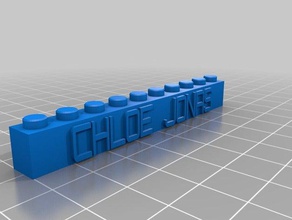 chloe jonas la construction les jouets personnalisé 3d print model - Mito3D
