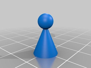 my customized pawn chess 3d print model - Mito3D