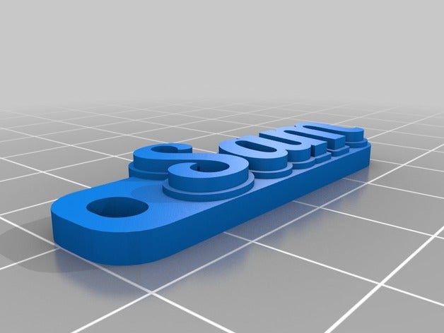 sam Anahtarlık özelleştirilmiş 3D print model - Mito3D