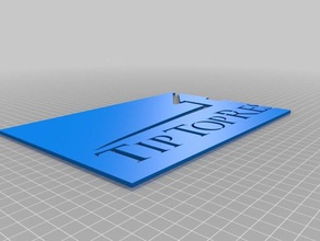 tiptop logotipo dan esquerda 3d impressão 3d print model - Mito3D