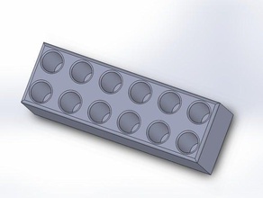 rack-eppendorf Reagenzglas 2 ml 2x6 tube Biologie 3d print model - Mito3D