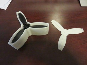 parrot bebop 2 propeller case rc vehicles bebop2 box drone propellor 3d print model - Mito3D