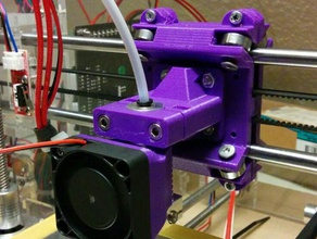 sunhokey xcarriage bowden e3d mount printer parts ball bearing 3d print model - Mito3D