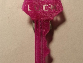 luck key other charm lucky 3d print model - Mito3D